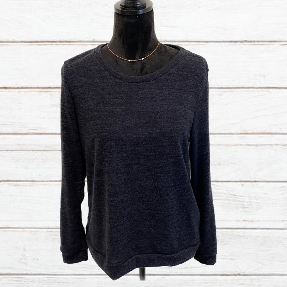 AINA BE sweater with sequin elbow patches